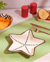 Alamkari India Ceramic Starfish Serving Platter